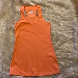 LULULEMON Knit Racerback Tank in Pop Orange